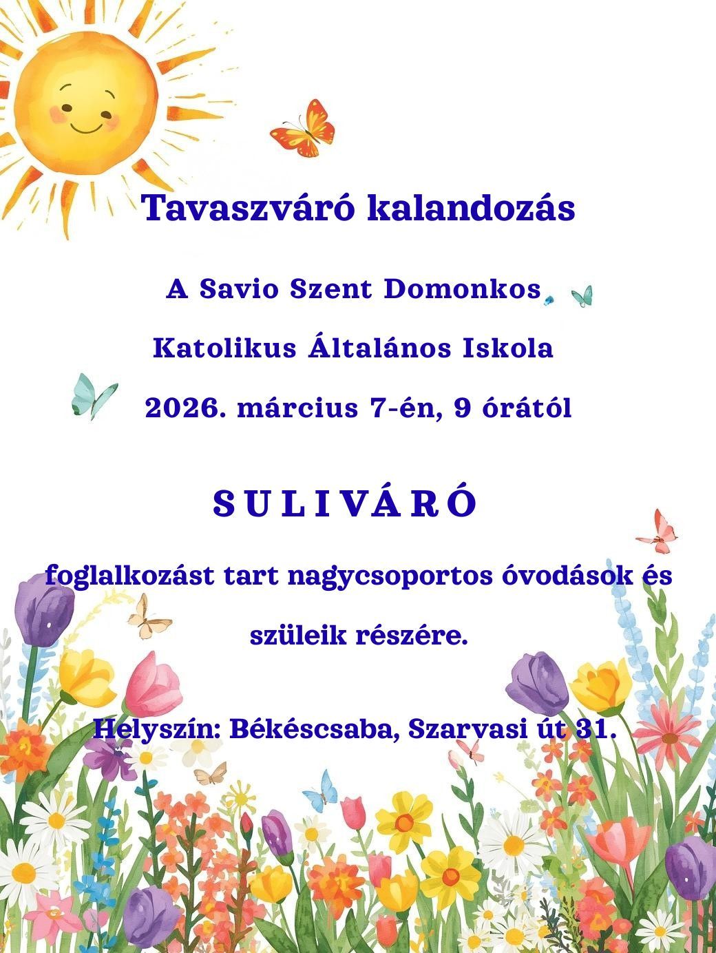 Sulivaro tavaszi plakat 2026